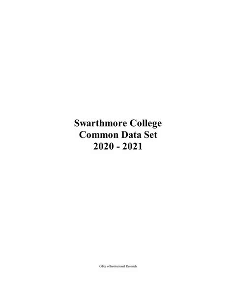 Swarthmore common data set - Amherst College participates in the Common Data Set (CDS) Initiative in order to provide outside publishers and members of the higher education community with clear and consistent data about our institution. Please see commondataset.or to learn about the philosophy and goals of the Common Data Set Initiative.